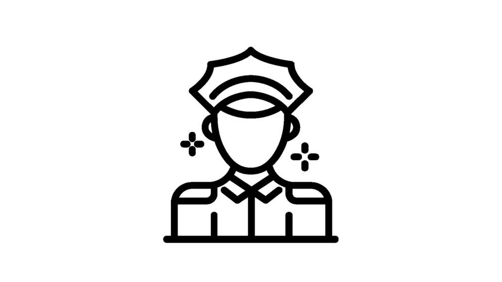 Piktogramm eines Polizisten