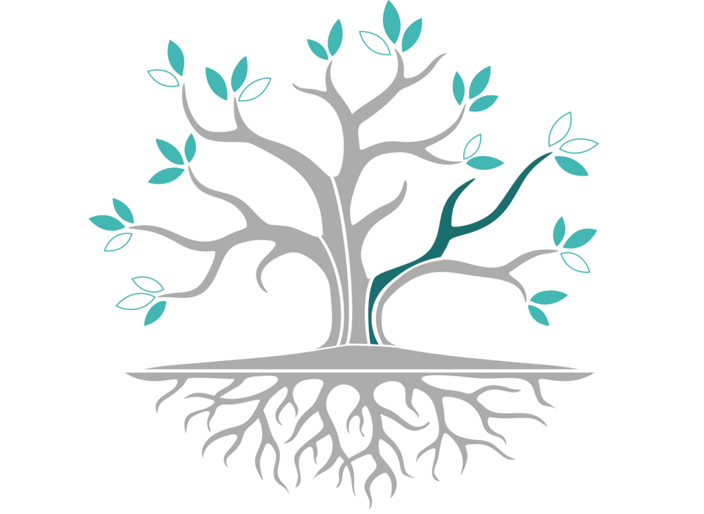 Baum-Visualisierung des ZLF mit dem petrol Ast des Handlungsfelds "Bildungstechnologien und Innovationslabore"