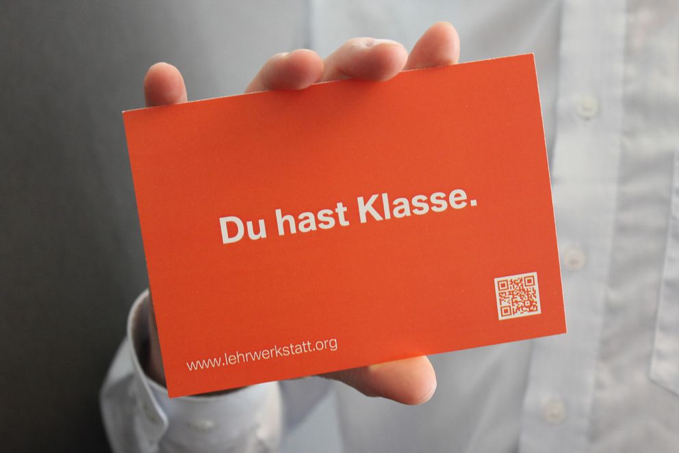 Postkarte zur Lehr:werkstatt "Du hast Klasse".