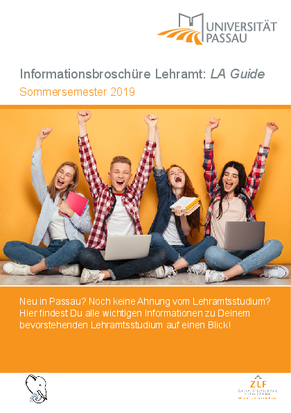 Informationsbroschüre Lehramt "LA Guide" (1. Auflage - Sommersemester 2019)